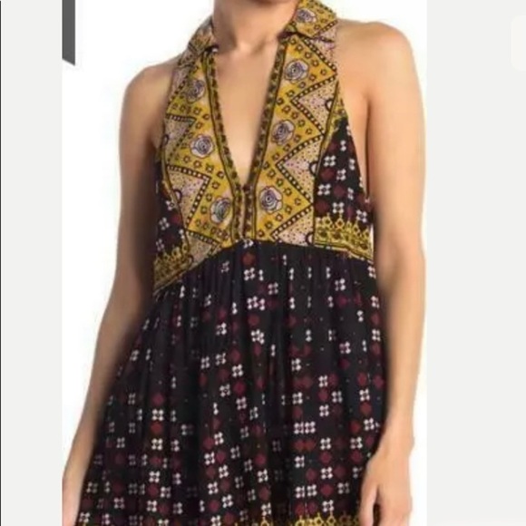 Free People Boho Mixed print tunic - Picture 1 of 4